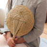 Hand-woven palm leaf old-fashioned large palm fan