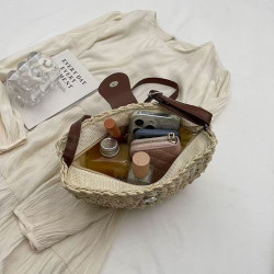 Summer retro straw bag women