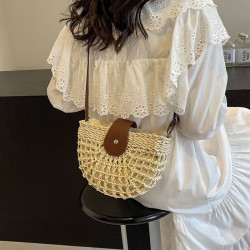Summer retro straw bag women