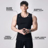 Sleeveless large vest sports casual fitness training shoulder T-shirt bottom clothes