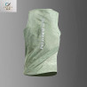 Sports vest, men's sweat-absorbing, breathable, quick-drying, sleeveless, off-the-shoulder running