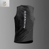 Sports vest, men's sweat-absorbing, breathable, quick-drying, sleeveless, off-the-shoulder running