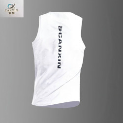 Sports vest, men's sweat-absorbing, breathable, quick-drying, sleeveless, off-the-shoulder running