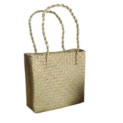 Straw bag woven retro bag