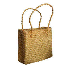 Straw bag woven retro bag