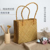 Straw bag woven retro bag