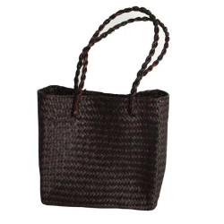 Straw bag woven retro bag