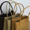 Straw bag woven retro bag