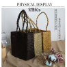 Straw bag woven retro bag