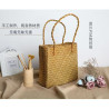 Straw bag woven retro bag