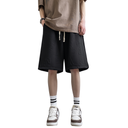 Plus size shorts men's summer breathable five-point pants loose casual medium pants sports shorts