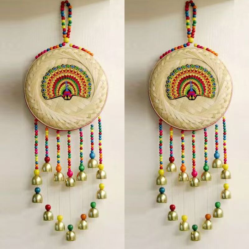 Yunnan ethnic style pendant handmade bamboo beaded tassel wind chime