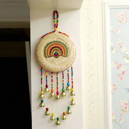 Yunnan ethnic style pendant handmade bamboo beaded tassel wind chime