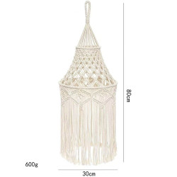 Retro lampshade bohemian style hand-woven lampshade without light