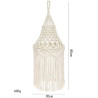 Retro lampshade bohemian style hand-woven lampshade without light