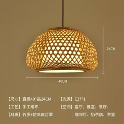 Bamboo Art Bamboo Lantern Chandelier