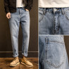 Vintage jeans men's loose straight-tube old trousers men's