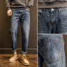 Vintage jeans men's loose straight-tube old trousers men's