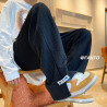 Casual sports sweatpants men's design fashion brand drooping wide-leg mop trousers