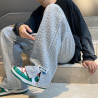 Casual sports sweatpants men's design fashion brand drooping wide-leg mop trousers