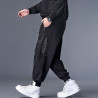 Men's sports pants, fattening, enlarged, loose sweatpants, casual sports tie-up men's trousers