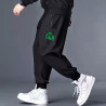 Men's sports pants, fattening, enlarged, loose sweatpants, casual sports tie-up men's trousers