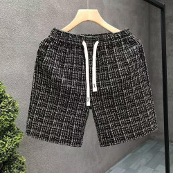 Shorts men's casual plaid five-point pants fashion brand personality fashion beach pants