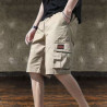 Workwear shorts summer thin straight multi-pocket five-point pants versatile loose casual pants