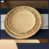 Home use bamboo storage basket handmade bamboo drying tray