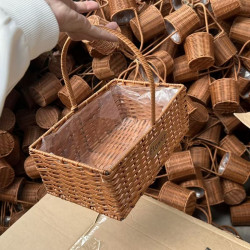 Fujita Garden Craft Hand-woven Hand-held Flower Basket
