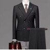 Men's striped suit full set of suit full set of men's jacket