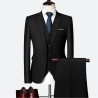 Suit set men's slim three-piece set business formal professional best man groom wedding set