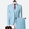 Suit set men's slim three-piece set business formal professional best man groom wedding set