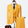 Suit set men's slim three-piece set business formal professional best man groom wedding set