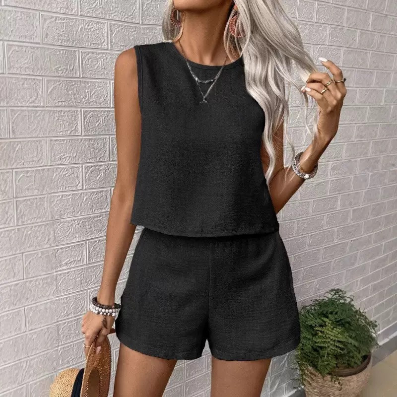 2025 New Hot-selling Fashion Casual Vest Set
