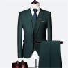 Suit set men's slim three-piece set business formal professional best man groom wedding set