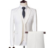 Suit set men's slim three-piece set business formal professional best man groom wedding set