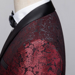 Suit set men's slim three-piece set business formal professional dress men's evening dress