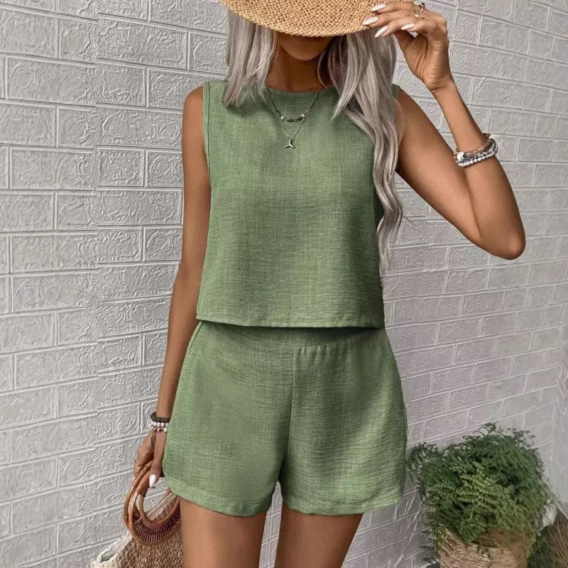2025 New Hot-selling Fashion Casual Vest Set
