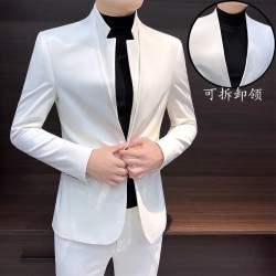 Stand-up collar suit jacket men's Zhongshan clothing new Chinese national style high-end casual suit