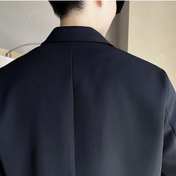 [Three-piece set] Slightly fat boys look thin and wear men's large-size short-sleeved small suits