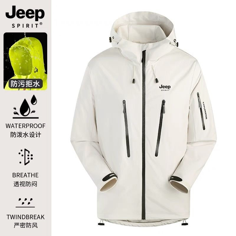 JEEP Jeep hard-shell windbreaker outdoor windproof waterproof mountaineering suit