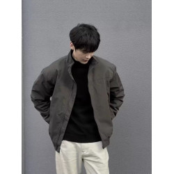 Windproof stand-up collar workwear jacket outdoor casual warm cotton top thin jacket