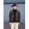 Windproof stand-up collar workwear jacket outdoor casual warm cotton top thin jacket