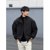 Windproof stand-up collar workwear jacket outdoor casual warm cotton top thin jacket