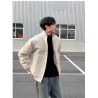 Windproof stand-up collar workwear jacket outdoor casual warm cotton top thin jacket