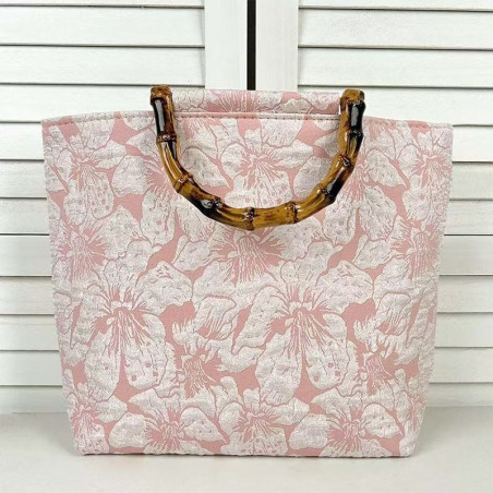 New Chinese style Xiangyunsha bamboo retro large capacity national style Hanfu cheongsam handbag