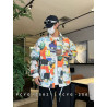Plus size men's jacket woven digital print jacket versatile trendy jacket