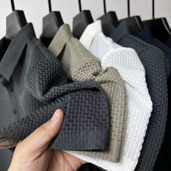 Mulberry silk high-end men's short-sleeved T-shirt business casual loose Polo shirt