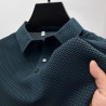 Mulberry silk high-end men's short-sleeved T-shirt business casual loose Polo shirt